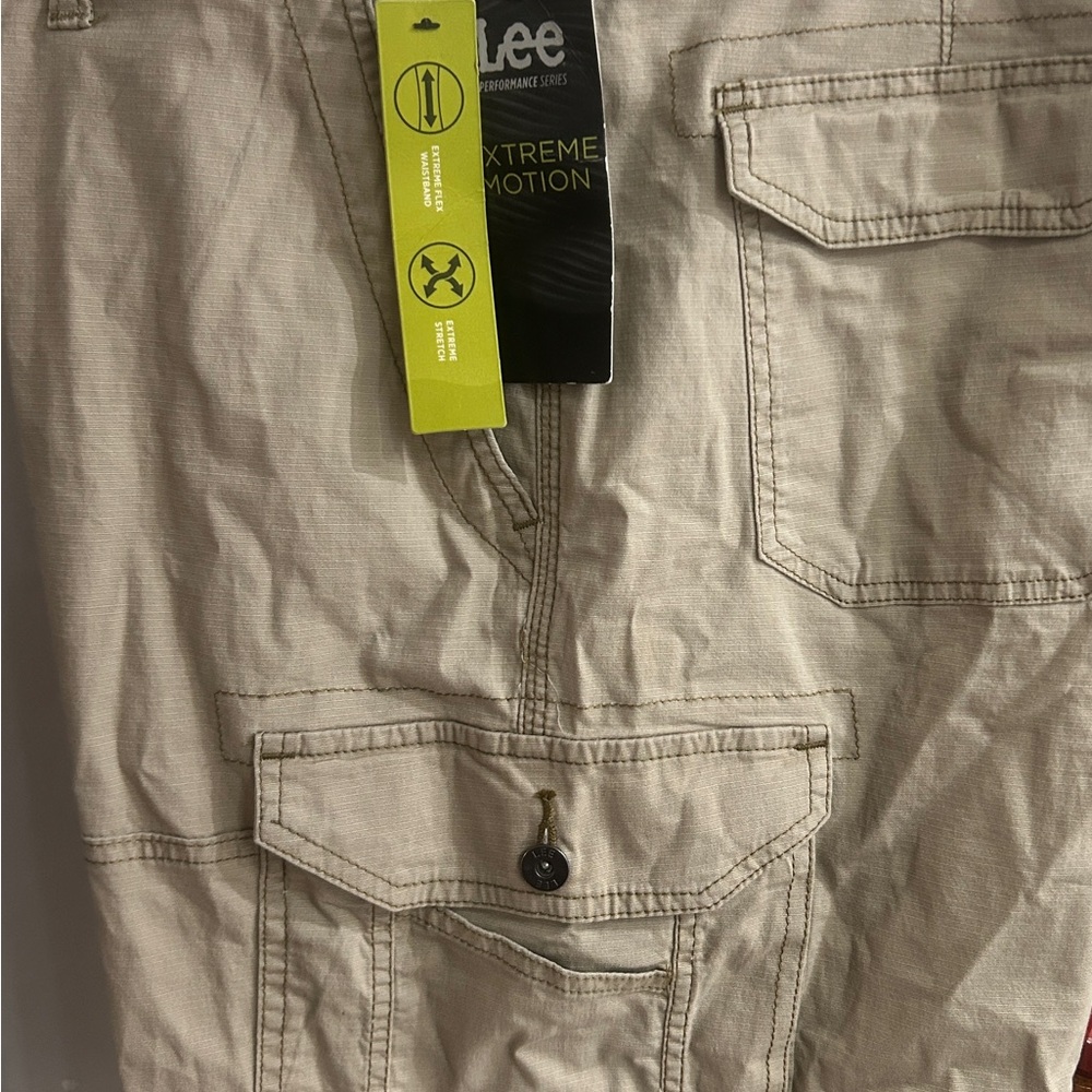 Lee Khaki Cargo Trousers